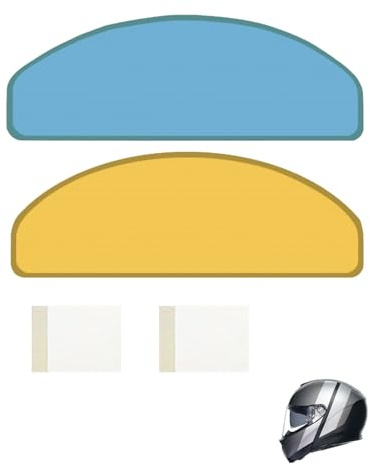 JUKOTA 1 pellicola antiappannamento e antiriflesso ultra sottile per caschi da moto,1 pellicola di protezione solare per caschi da moto,Protezione universale per visiera,Adesivo 8,8 cm x 24,5 cm