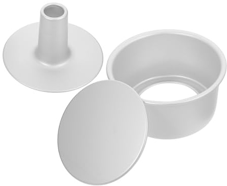 FUNNETOYU Molde Resistente Aluminio Tartas de Aleación Fondo Redondo Desmontable para Horno, Adecuado para Pastelerías y Repostería Profesional