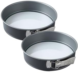 Fackelmann 9340650 Lot de 2 Fouets de cuisine, Fouet de pâtisserie, Batteur manuel, Acier inoxydable, 32 x 7 cm | Cuisson homogène, Lot de 2 pour doubler les fournées, Acier 26 x 6,5 cm, Démoulage facile, 230 °C au four