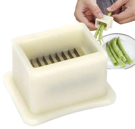 Sghtil Taglierina per fagioli verdi – Affettatrice per fagioli – Utensile da cucina multifunzione per la casa giardino picnic preparazione dei pasti