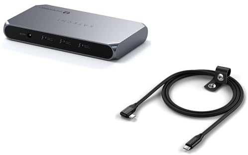 𝗦𝗔𝗧𝗘𝗖𝗛𝗜 𝗕𝘂𝗻𝗱𝗹𝗲 Thunderbolt 4 Slim Hub Pro y Cable USB C 240W