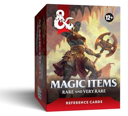 Dungeons & Dragons Referenzkarten – Magische Gegenstände (Selten und Sehr selten) | D&D-Zubehör (Englische Version)