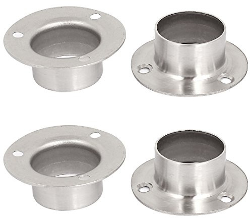 sourcing map 4Stk Schrank hängend Schienen Halm Haltewinkel Buchse für 32mm Durchmesser Rohr