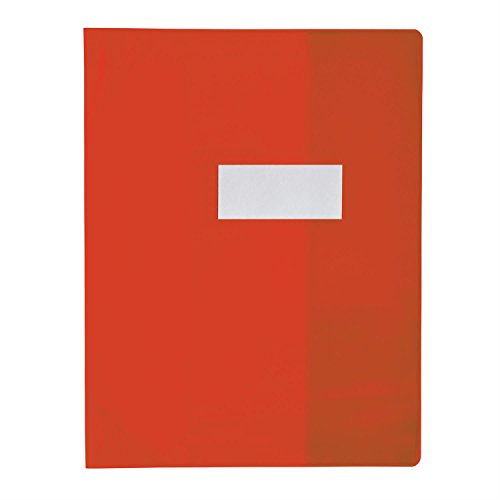 ELBA Buchschoner PVC 150 Strong Line 17 x 22 cm transparent rot