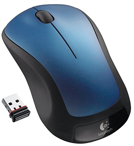 Logitech M310 - Ratón (RF inalámbrico, azul, AA, óptico, Windows XP/Vista/7 Mac OS X 10.4, USB) (reacondicionado certificado)