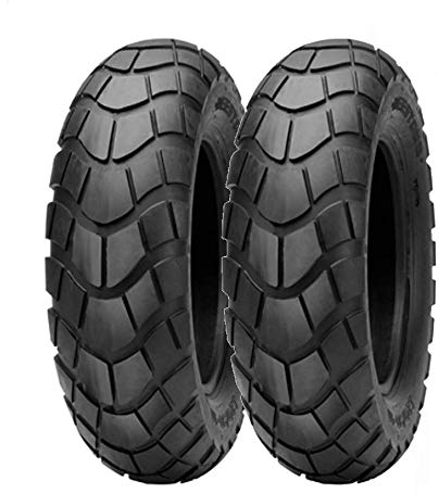 Deestone 2 Pneumatici 100/90-10 per Piaggio Ape 50 Moto Scooter COPERTONI EGC10TSD RINFORZATI 8PR GOMME 61L