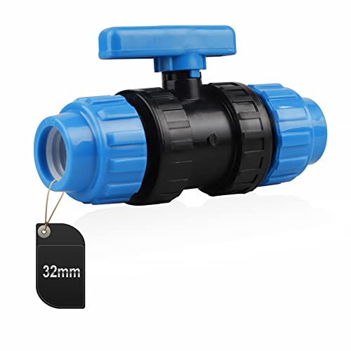 SWAWIS Adapter aus Polypropylen, Klemmverbinder für PE-Rohre 32 mm