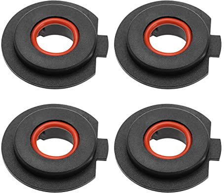 SG Store 4 Stück Auto-H7-LED-Scheinwerfer-Leuchtmittel-Halterung, Adapter-Sockel, Halterung, Auto-Scheinwerfer, Ersatzkomponenten, Kunststoff, schwarz, 15 mm Lochgröße