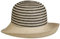 Seeberger Levia Bortenhut mit Aufschlag Damenhut Strohhut Glockenhut Sommerhut Sonnenhut (One Size - Natur-grau)