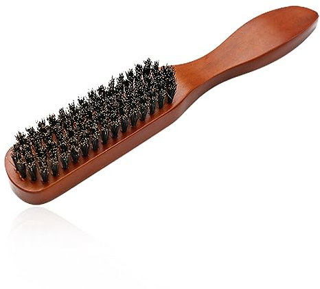 JOCXZI Pettine per Barba,Spazzola per barba in setola di cinghiale, spazzola per barba in legno per uomo, strumenti per la rasatura per la cura della barba per uomo