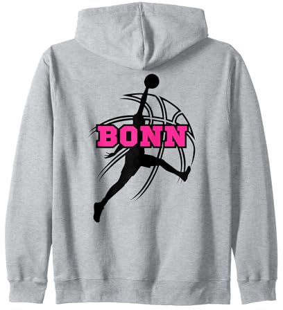 Bonn Basketball Fan Support Rheinland Stadion pink Kapuzenjacke