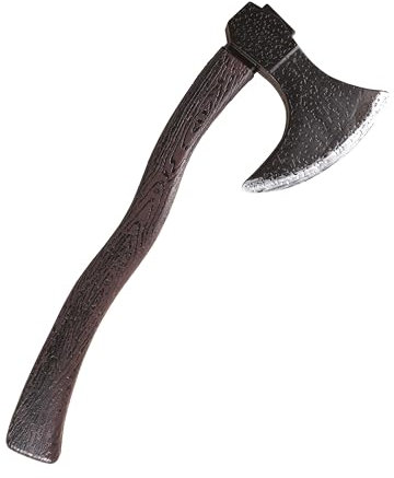 P'tit Clown - Hache Factice en Plastique - Parfait pour Compléter Votre Déguisement - Idéal pour Carnaval, Halloween Fêtes Costumées et Évènements à Thème (Noir, 50 cm)