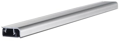 Alzatina per Piani da Cucina in Alluminio Spazzolato Lunghezza 2 Metri + Accessori (2 Tappi finali + Angolo Interno 90° + spigolo Esterno 90°)