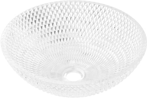 Mexen 24094200 Lavabo sobre encimera de Cristal, Transparent