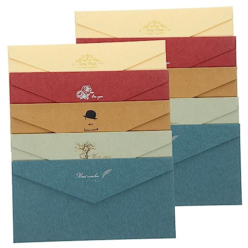HONMEET 10Pcs Segen Karte Umschläge Foto Brief Umschläge Kraft Umschlag Party Umschlag Ersatz Abdeckung