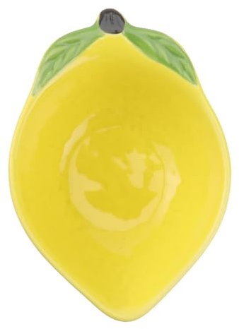 Cabilock Obstschale Aus Keramik Hübsches Design Für Desserts Trockenobstschale Speiseteller Für Snacks Aufbewahrungsschale Mit Zitronenmotiv