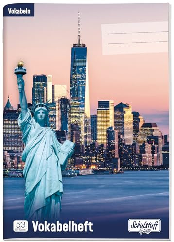 Schulstuff Vokabelheft DIN A5, 64 Seiten, 2-farbig [Skyline New York]