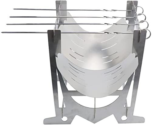 Barbecue Grill Barbecue a Gas per Esterni Barbecue da Picnic Barbecue Stufa Stufa Portatile in Acciaio Inox a Legna per Barbecue da Campeggio Forno