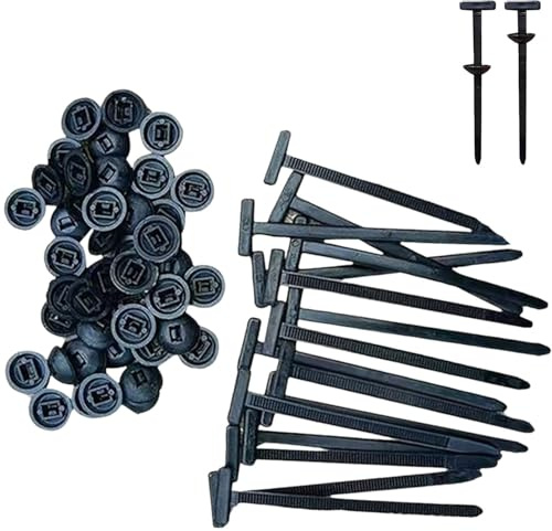 100 hebillas universales de nailon para bridas de cables, herramienta multiusos para bridas de plástico, soporte de bridas de cremallera autoblocante, bridas de plástico para carrocería de coche (100