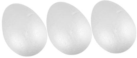 HOMOBABE 3pezzi Uova Pasquali Finte in Schiuma Piccole Uova Vuote Per Decorazioni Pasquali Di Pasqua Finte Da Dipingere Per Feste e Interni