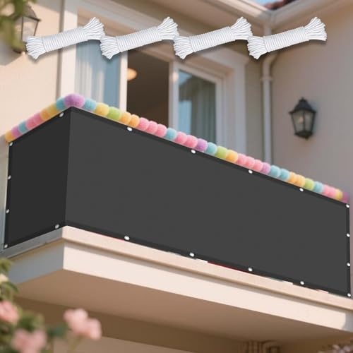 Tenda Parasole a Vela 300 x 540 cm Antivento/Protezione UV Vela Ombreggiante Antivento Impermeabile Rettangolare con Occhielli Ideali per Cortile Patio e Campeggio, Grigio Scuro