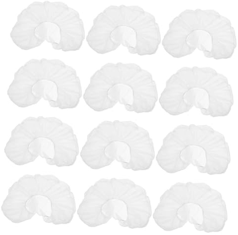 Ciieeo Fundas Desechables para Reposacabezas en Forma, Tela No Tejida de Color Claro, Ligeras y Transpirables, Paquete de 50 Unidades para SPA y Tratamientos Faciales