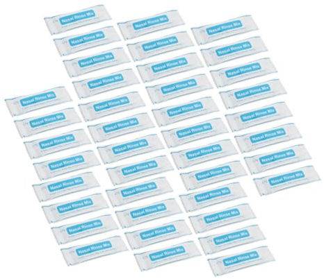 Hohopeti 80 pezzi Bustine di Nasale Isotonico per Pulizia e del Naso Fisiologico Fine e Solubile per Lavaggi Nasali Quotidiani Adatto Casa Viaggio e Lavoro