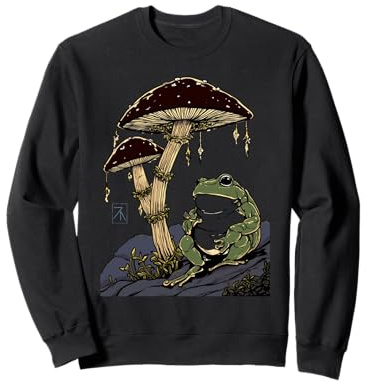 Camiseta de Rana de Hongos - Arte caprichoso de Hongos y sapos Sudadera