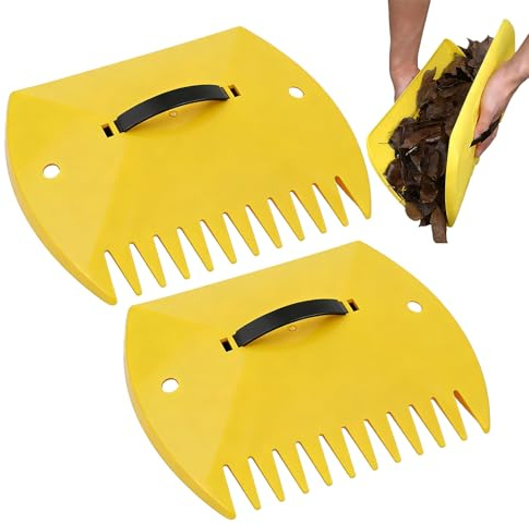Pinza per foglie | strumento per la raccolta dei rifiuti | Pale per rastrelliere e attrezzi da giardino per la rimozione delle foglie, per parchi, prato, spazzatura, giardino, , esterni,