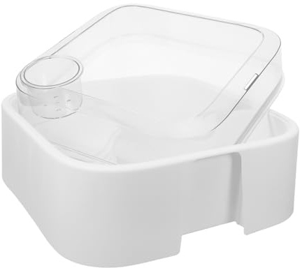 GANAZONO Terrarium pour Tortues en Plastique avec Couvercle Anti-évasion, Plateforme de Repos Surélevée pour Basking, Petit Aquarium Sécurisé et Facile à Nettoyer, pour Reptiles