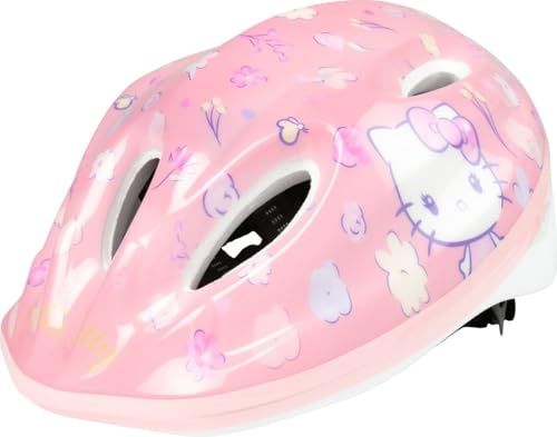 Tataway Hello Kitty Casco Bici Easy Taglia M 52-56 cm Bambina - Casco Bambina Con Rotella Regolabile e Ventilazione