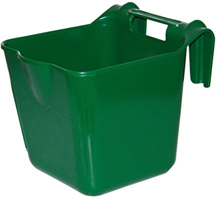 Kerbl Futtertrog HangOn, Futterschüssel zum Einhängen, grün, ca. 13 Liter, Nr. 323480