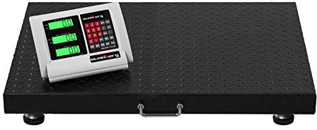 Steinberg Systems Balance de sol 1000 kg / 200 g - 60 x 80 cm - Balance industrielle numérique avec écran LCD sans fil