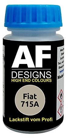 Alex Flittner Designs Pennarello per ritocchi compatibile con Fiat 715A Caffelatte smalto ad asciugatura rapida vernice per ritocchi vernice per auto