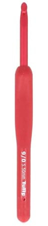 Tulip Etimo Red Aguja de Ganchillo Soft Grip 5.50mm - 1 Unidad