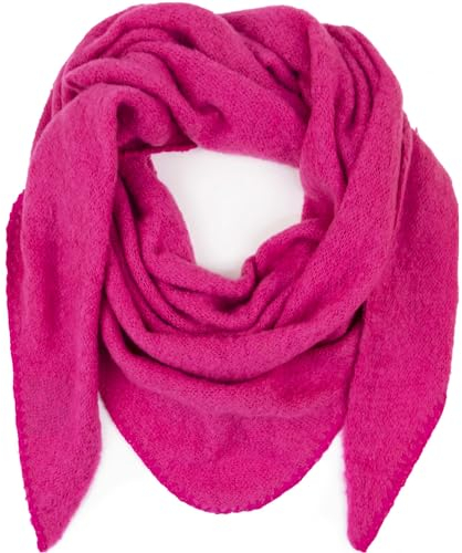 Gloop Damen Schal Strick Dreieck Halstuch Poncho Dreieckstuch für Frauen und Mädchen kuschelig flauschig mehrweg ohne Kratze an Haut
