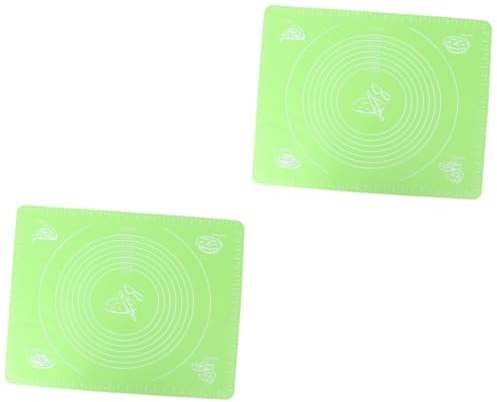 Cabilock 2 Piezas Tapete De Reposteria Con Medidas Estera Para Hornear Macarrones Tapete Para Repostería Alfombrillas De Silicona Para Hornear Macarrones Estera De Pastelería Largo Horno