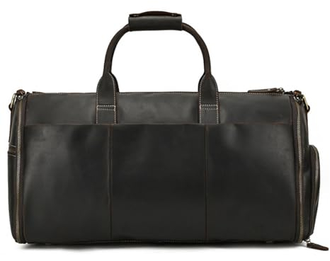 Reise Kleidersack Reisetasche Handgepäck-Kleidersäcke Für Die Reise Mit Kulturtasche, Leder-Kleidertasche Für Herren Handgepäck-Kleidersack Kleidersäcke für Reisen (Color : B, Size : 55 * 26 * 29 cm)