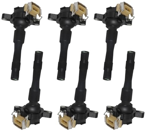 KSJFEQS [Replacement] 6PCS Zündspule 12131703228 UF300 for BMW E38 E39 E31 E36 E46 X5 Z3 Z8 540i 325i for MG for ZS 180 for Rover 45 75 12131748018 1748017