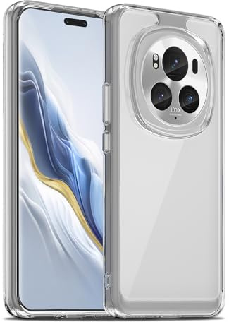 Liisooka Transparentt Skal för Honor Magic 6 Pro 5G, Militärgrads Fallskydd, Gulförhindrande Skyddshölje med Hård PC-baksida, Ultratunt Chocksäkert Skal Mot Repor