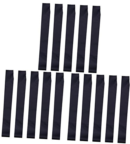 SOIMISS 15stücke Teiliges Schwarze Schärpen Vielseitige -schärpen Für Partys Und Zeremonien Für Fotos Und Anlässe Hochwertiges Flexibles Material Für Abschlussfeiern Und
