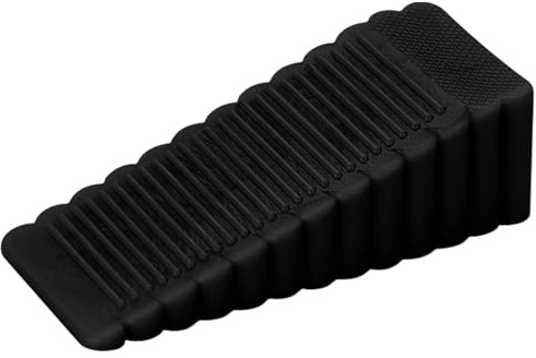 3 Stück Türstopper Keil Für Boden Schwarz Türkeile Rutschfester Türkeil Aus Weich Gummi Für Unterseite Der Tür & Fenster