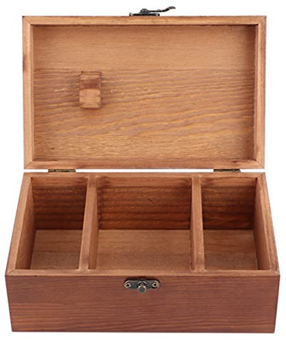 Näh-Aufbewahrungsbox, Vintage-Holz-Nähkorb, Nadelfaden-Aufbewahrungskoffer, Anfänger, universelles Nähset-Zubehör für Zuhause, Frauen und Männer (Empty dandelion box)