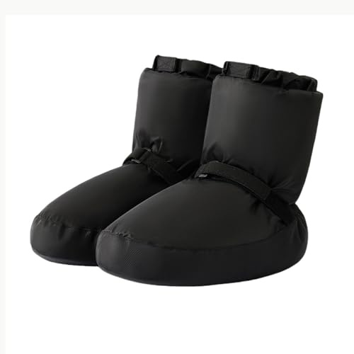 KAISUN Bota de Ballet, Botas de Calentamiento, Botas de Ballet Cálidas, Zapatos de Baile, Botas de Invierno, Zapatos de Entrenamiento de Calentamiento(Schwarz,L(41-43))