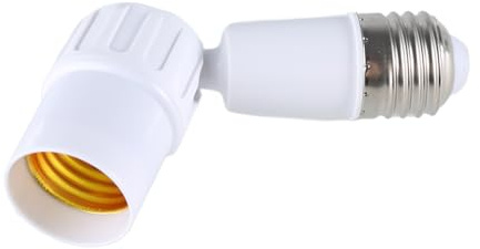 TQUXNGA Adaptateur d'extension pour ampoule E27 à E27 - Rotation à 360 degrés - Culot E27 vers E27 - Douille E27 vers E27