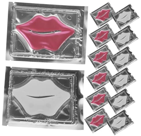 ELAYARD 20pezzi Maschera Idratante Per Labbra Gel Di Cuscinetti Cristallo Per Rimpolpare e Nutrire Le Labbra Secche Effetto Anti-invecchiamento e Idratazione Intensa