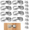 BOBOZHONG Aufschraubscharnier,8 Stück Scharniere Schranktür,Scharniere Öffnungswinkel 90°,Küchenschrank Tür Möbelscharniere Schrankscharnier,Schränke Tür Eckanschlag,77mm x 32mm