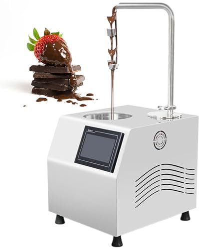 YXFAZPP Automatic Electric Chocolate Melter & Temperer, Precise Control, Chocolate Fountain Machine, for Fountain, Strawberry Coating, Bars & Desserts,5.5L (5.5L)