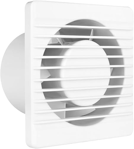 MKK Badlüfter 80mm Wandmontage Leise Lüfter Wohnraumlüfter Weiß (Standard)
