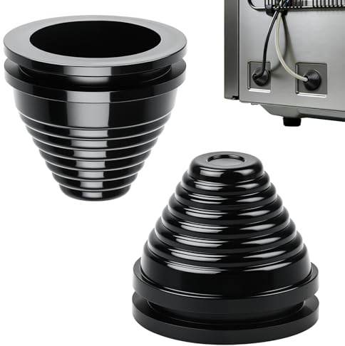 qjuwhua Kabeldurchführung Gummi 40 mm 10 Stück Tower Gummitülle Kabeldurchführung Wasserdicht Kabeltülle Gummitüllen Durchführungstüllen Kabellochabdeckung für Kabel Draht Elektrogeräte (Schwarz)